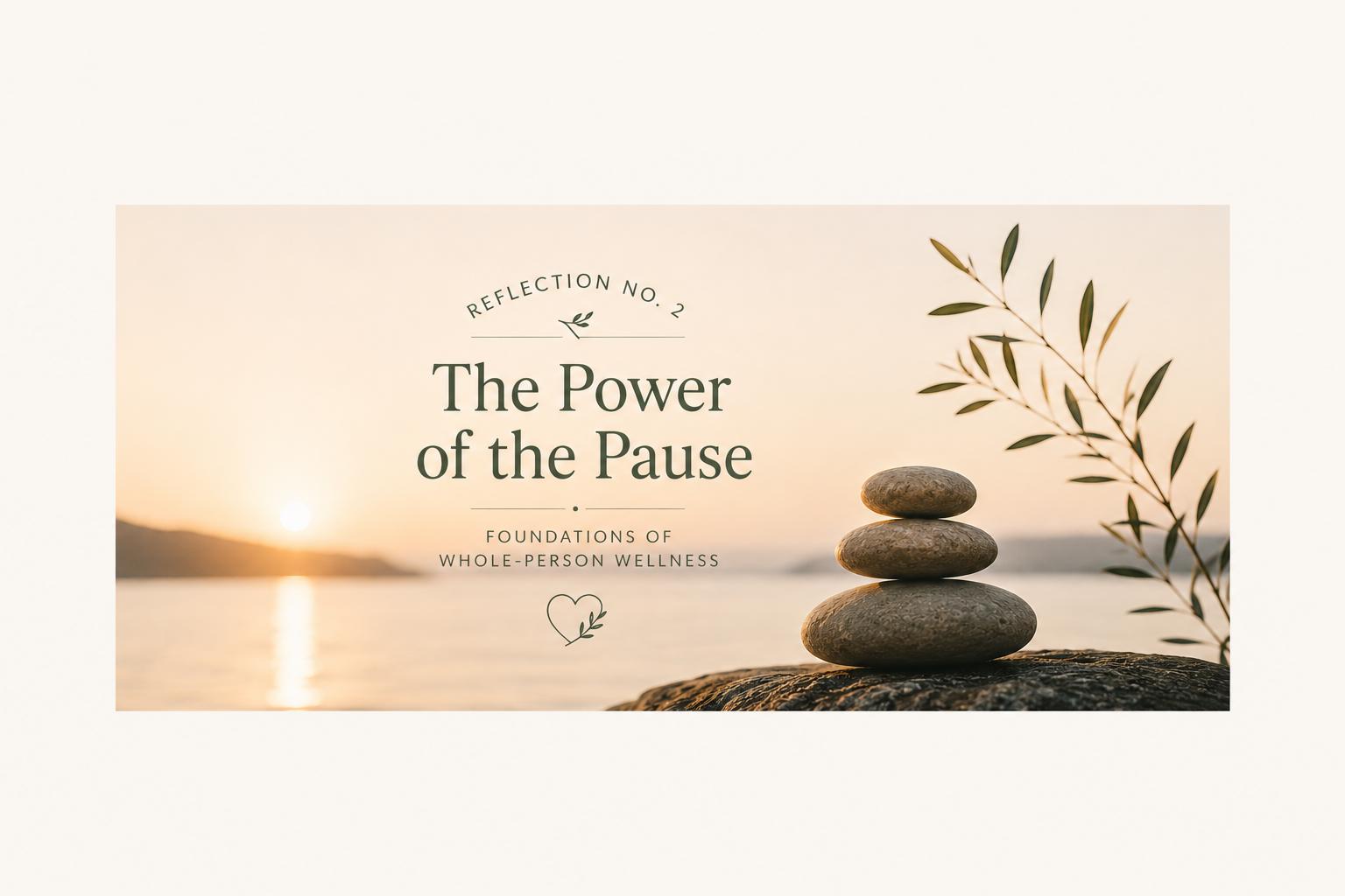 Reflection No. 2 - The Power of the Pause - Foundations of Whole-Person Wellness